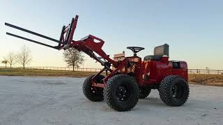 homemade articulated wheel loader is done