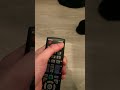 Pressing the source button on a samsung tv remote
