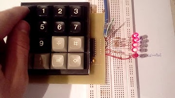 Matrix Keypad 74C922 Test 1