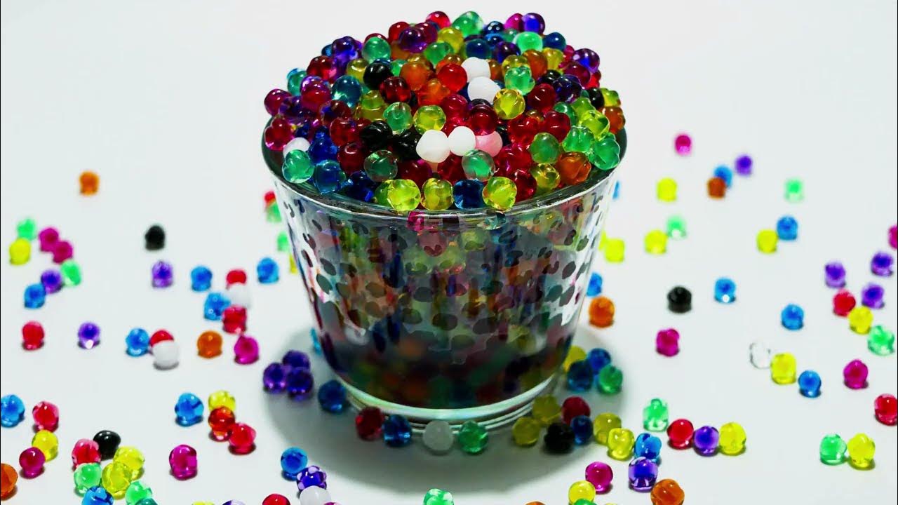 Water beads Time lapse 4K YouTube