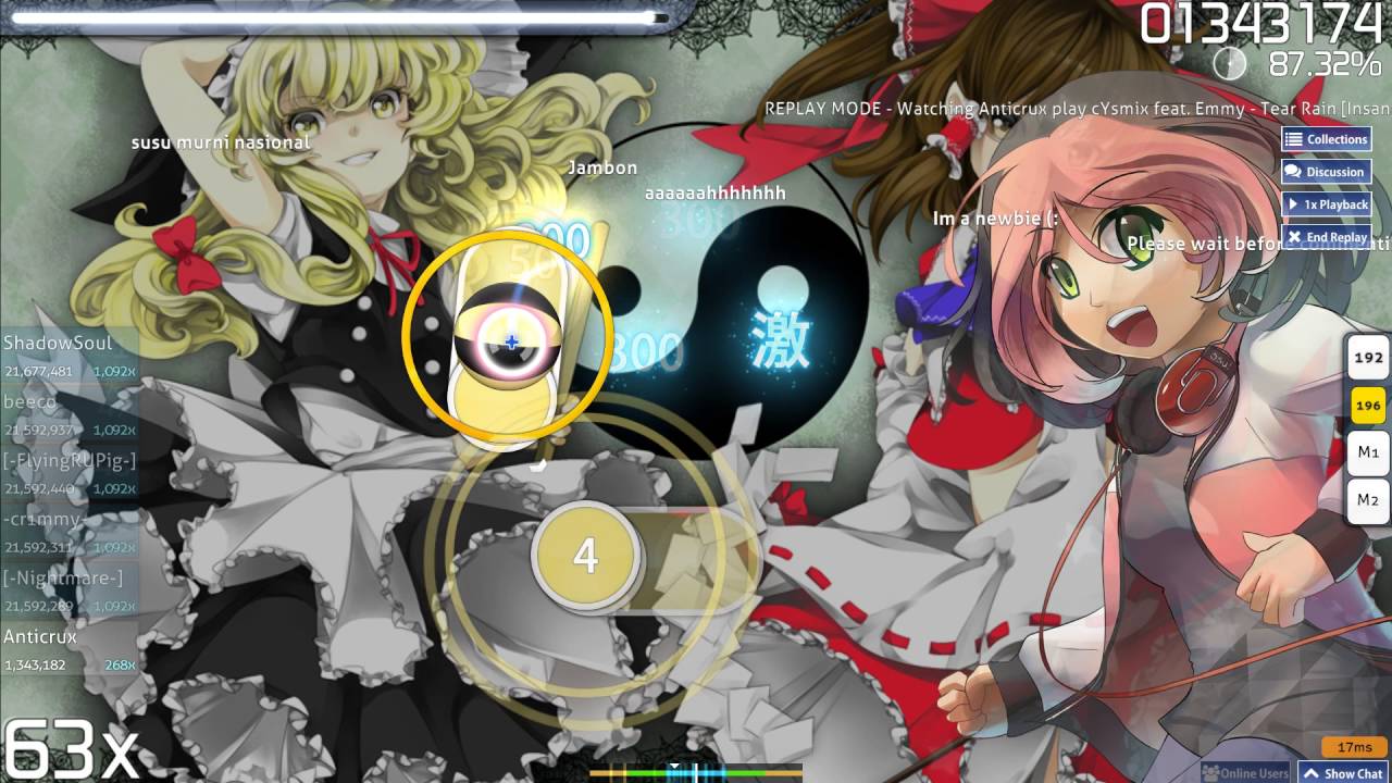 Tear Rain [Insane] Osu - YouTube