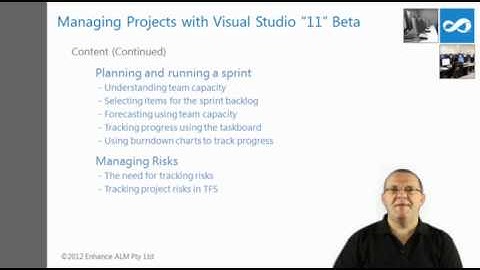 Managing Projects with Visual Studio "11" course overview