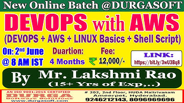 DEVOPS with AWS Online Training @ DURGASOFT