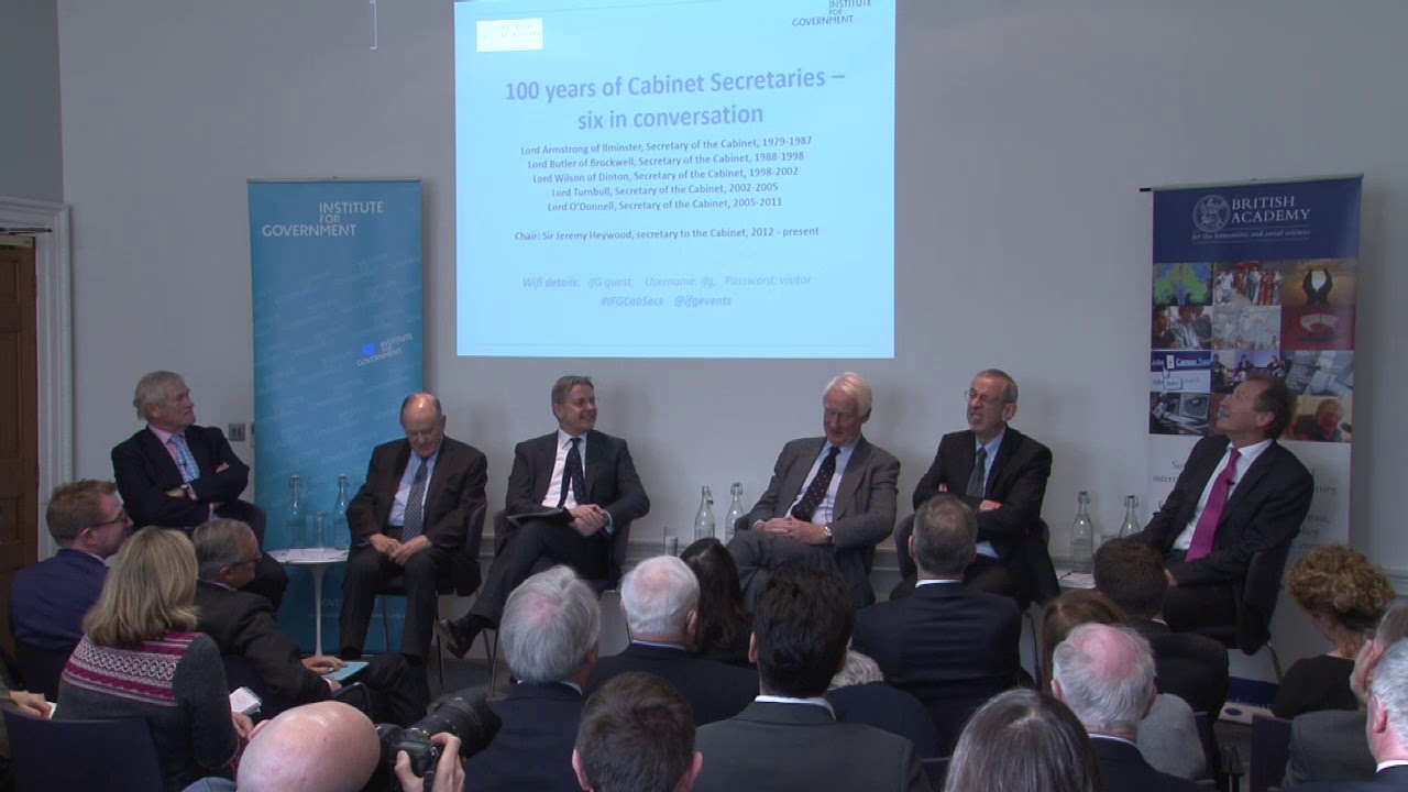 100 Years Of Cabinet Secretaries Six In Conversation Ifg Event