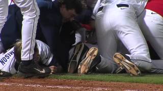 Ole Miss Baseball: Austin Anderson walks off on an intentional ball vs Auburn 4-4-14