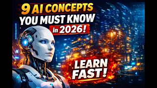 9 AI Concepts You MUST Know in 2026 (LLMs, RAG, Agents Explained Simply)
