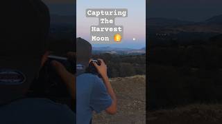 Taking a photo of September's Harvest Moon #Photography #HarvestMoon #cornmoon #lunarphotography