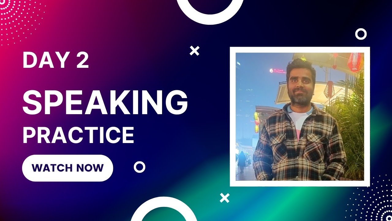 English Speaking Practice Day 2 - Daily Routine - YouTube