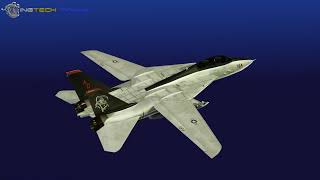 F14 Raptor fighter jet aircraft 3D model Blender