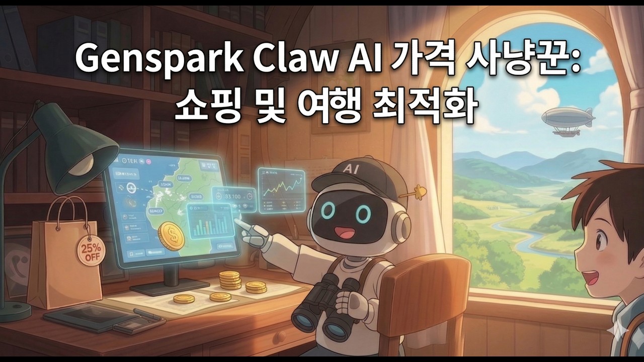 Genspark Claw  AI 가격 사냥꾼: 쇼핑 및 여행 최적화