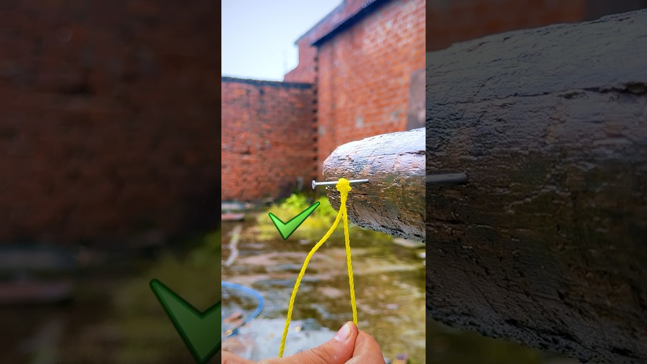 Rope Loop vs Nail – Guess Who Wins? 🤔Stärker als ein Knoten? Seil-Schlaufe am Nagel Test! 