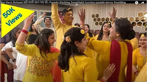 Bari Barsi Boliyan| बारी बरसी खटन गया सी। Punjabi Wedding Song|Haldi function punjabi dance #wedding
