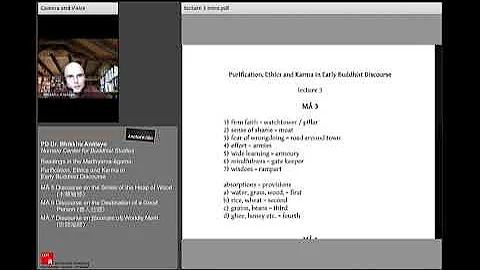 Bhikkhu Anālayo | Readings in the Madhyama-āgama | MĀ 5 & MĀ 6 & MĀ 7 | 2011