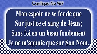No 959-Mon espoir ne se fonde que sur justice