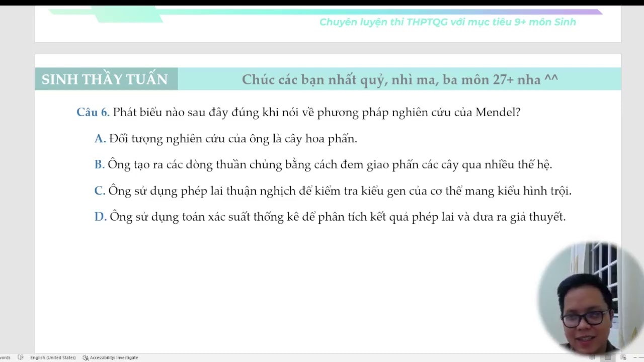 Hành trình tìm gốc buổi 4 - Quy luật di truyền của Mendel