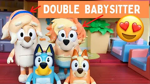 BLUEY |  DOUBLE BABYSITTER  | Full Episode | Prete...