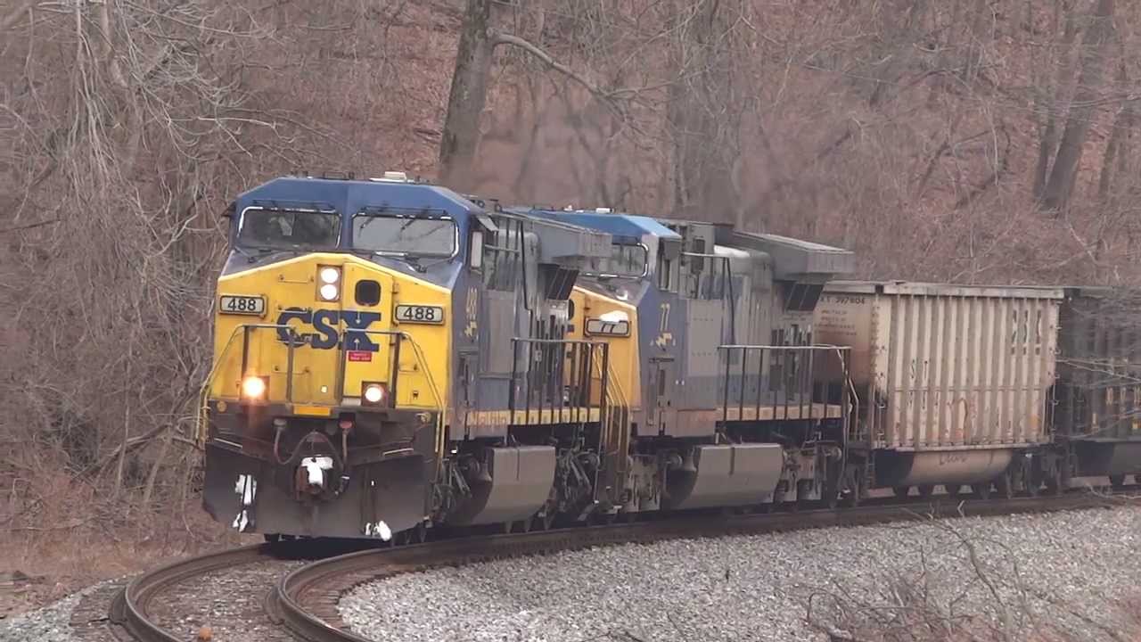 CSX Freight Train Crossing Gun Road - YouTube