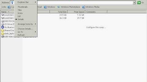 Windows XP BASICS - VIEW & HIDE Windows Explorer Toolbars