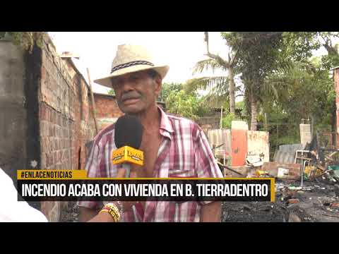 Incendio acabó con vivienda en el barrio Tierradentro