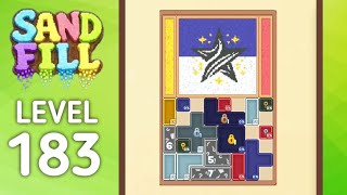 Sand Fill: Block Puzzle Level 183  Gameplay Solution