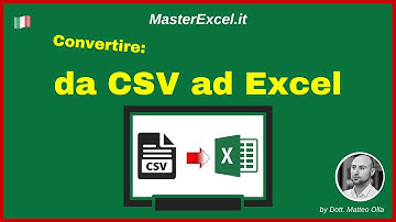 MasterExcel.it | Testo in Colonne per CSV - convertire da CSV a Excel (From CSV to Excel)