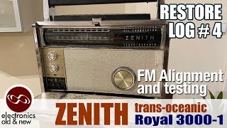 Zenith Trans-Oceanic Royal 3000-1 restore, pt. 4. FM Alignment and final testing.