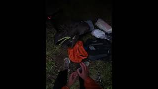 Ropa seca para el VIVAC después de la lluvia #camping