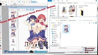 Membuat Icon folder Anime | Summer Season #01 - Photoshop & IcoFX screenshot 3