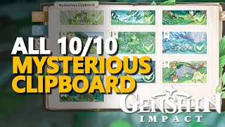 Mysterious Clipboard Genshin Impact All 10/10
