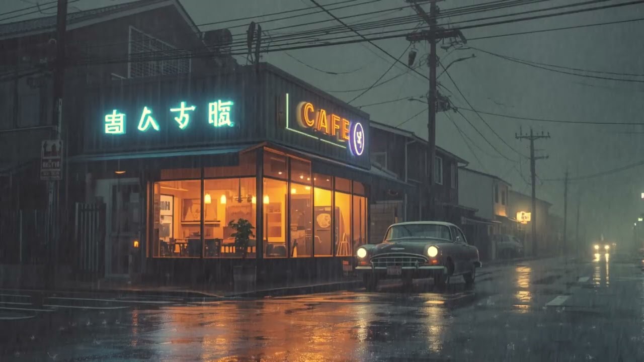 Rainy Road Tranquility ☔Lofi Music Beats | Rainy Journey, Soft Focus, Night Calm