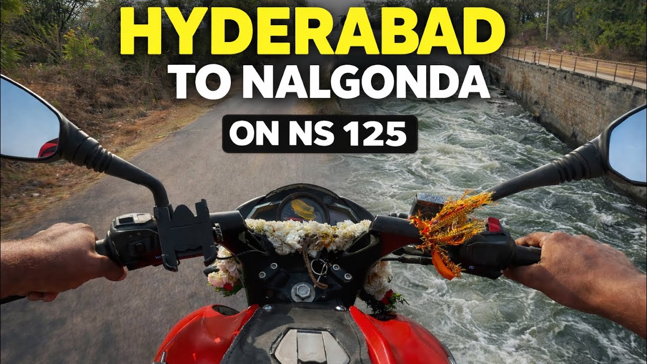 HYDERABAD TO NALGONDA on NS 125 #motovlog #telugu #friends #viral 