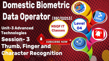 Level 4 Domestic Biometric Data Operator II Unit 3 S-3 Thumb, Finger and Character Recognition