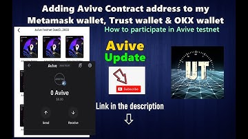 How to add Avive Contract address to metamask wallet, Trust wallet & OKX wallet | Testnet Geo stamp