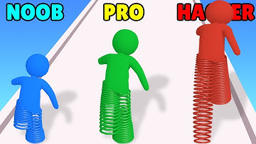 NOOB vs PRO vs HACKER in Spring Legs Runner