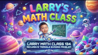 Larry Math Class 134 | Recursive Triangle Shading Problem