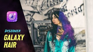 Discover Out of This World Galaxy Hair| Photo Editing Tutorial | YouCam Perfect #Shorts screenshot 5
