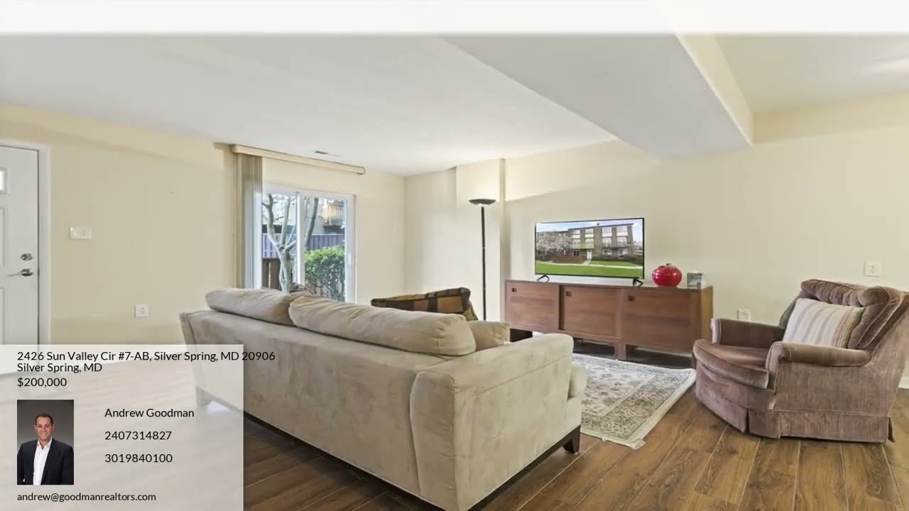 Condos for Sale in Montgomery County: 2426 Sun Valley Cir #7-AB, Silver Spring, MD 20906