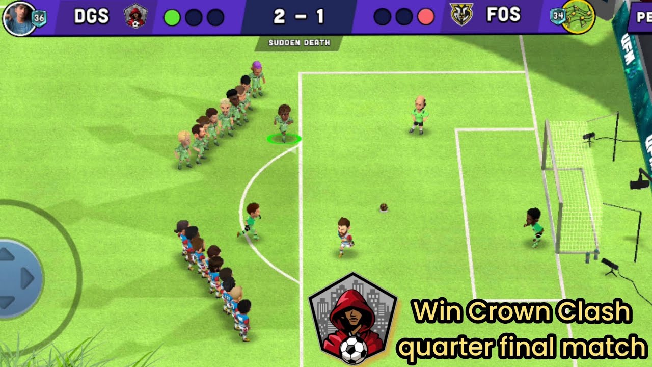 Win Crown Clash quarter final match in mini football ⚽⚽#gaming #trending #DARK GMR S16 YT 🥅⚽⚽....