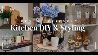 Easy Kitchen Decorating Ideas | New Home Decor Ideas + Organizing Tips Budget Friendly | Luxury Home