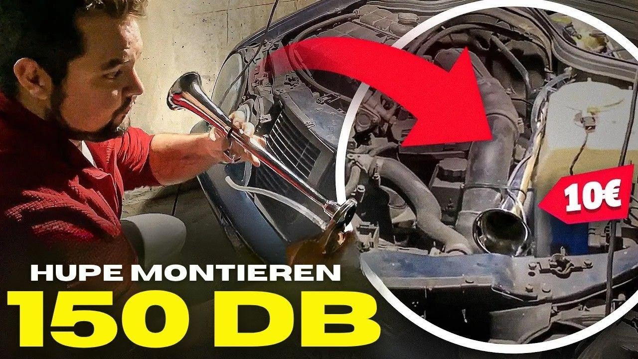 Wie ich eine LKW-Hupe in mein Auto eingebaut habe