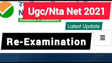 Ugc Net 2021 Latest Update / Nta Net 2021 Re-Examination / Re-Examination Ugc Net 2021