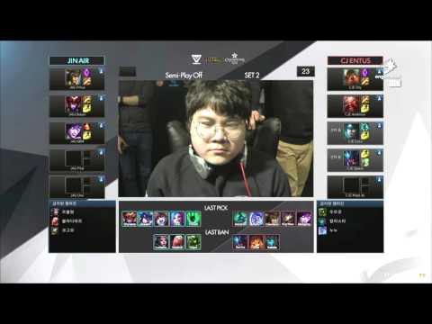 LCK Spring 2015 - Playoffs - Round 1 - CJ vs Jin Air