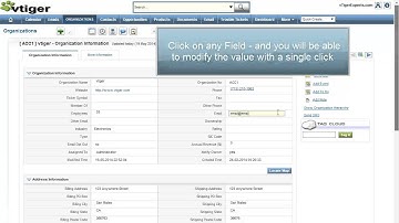 vTiger CRM - One Click Edit by vTigerExperts.com