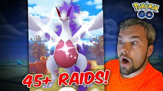 Shiny Shadow Lugia Caught! Over 45 Raids Completed! (Pokémon GO)