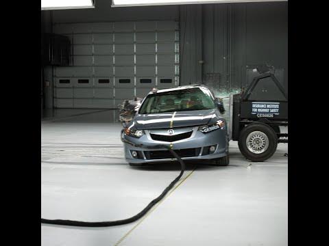 2009 Acura TSX side IIHS crash test - YouTube