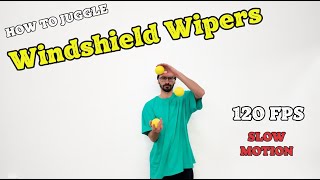 Windshield Wipers Juggling Trick - Slow Motion Juggling 120 fps