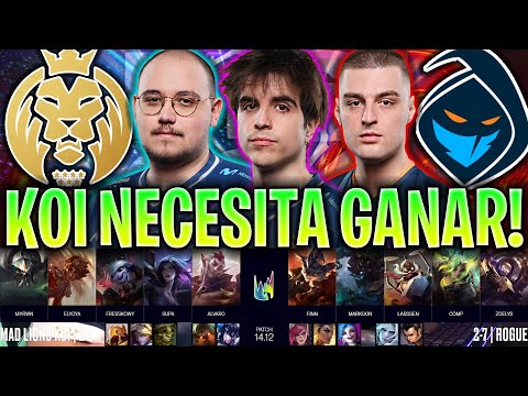 MAD KOI NECESITA GANAR ESTA PARTIDA! *MUY ÉPICO* | MDK vs RGE RESUMEN LEC VERANO 2024 LVP ESPAÑOL