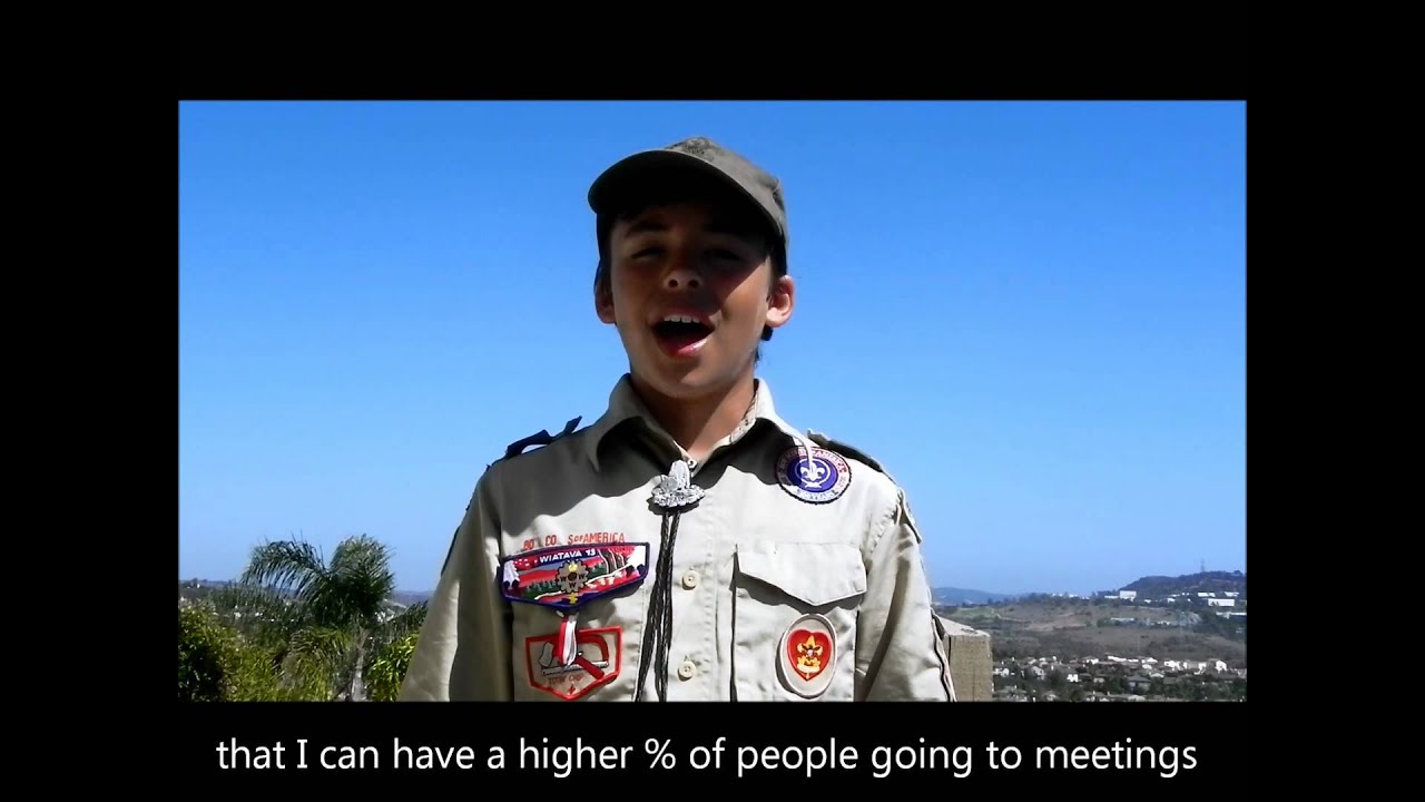 Boy Scout Speech for Senior Patrol Leader (SPL) YouTube