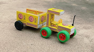 How To Make Matchbox Tractor trolley at Home - Diy Mini Tractor Trolley - Science Project
