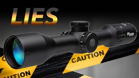 Sig Sauer Scope Lies #sigsauer